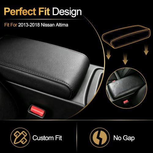 AOMSAZTO Center Console Cover for 2013-2018 Nissan Altima, Black - color: Black, size: 2013-2018
