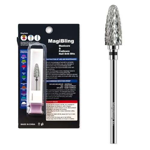 XC Super Cut Flame Nail Drill Bit, 3/32", Right-Handed Use - size: Extra Coarse