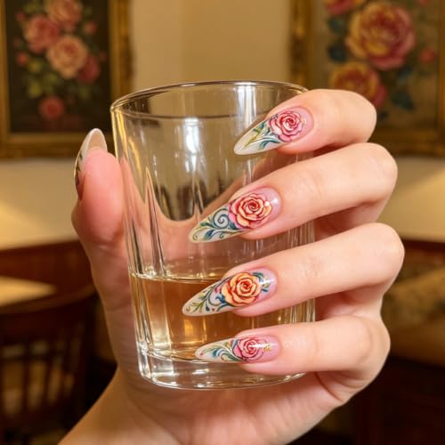 6 Sheets Nail Stamping Plate Romantic Florals Nail Art Stamp - color: Romantic Florals
