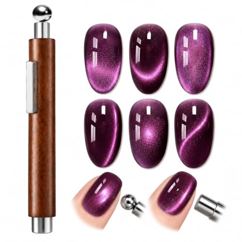 AZUREBEAUTY 4-in-1 Cat Eye Nail Magnet Pen - size: 1 Count (Pack of 1)