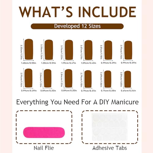 RUOKEXIN Long Square Press on Nails French Tip Fake Nails Pink Ombre False Nails with 3D Designs Sparkly Artificial Nails Acrylic Glue on Nails Press ons Cute Stick on Nails for Women 24Pcs - color: Long Style-C7C29