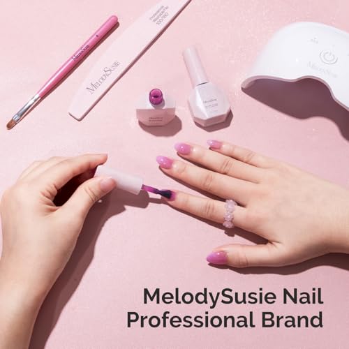MelodySusie Jelly Gel Nail Polish Set 6PCS Milky or Jelly Texture 15ML - color: Neon Jelly Splash 15ML
