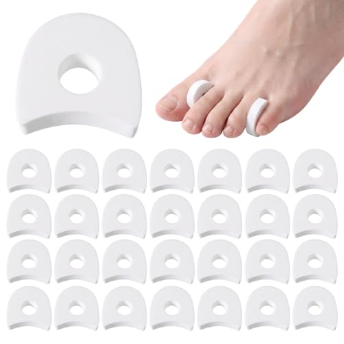 30Pcs Foam Toe Separators, Soft Bunion Corrector for Women Men