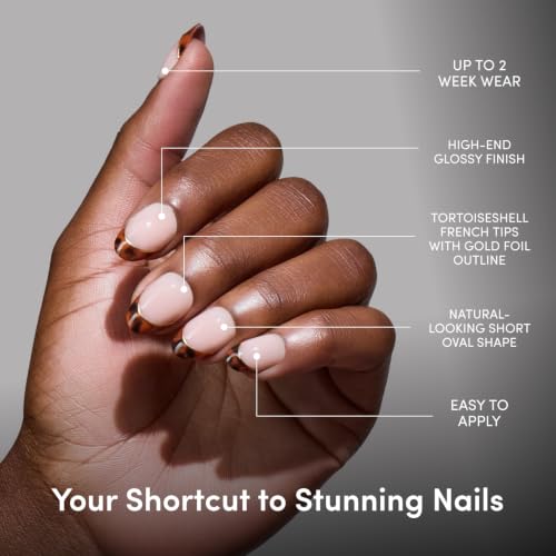 Glamnetic Press On Nails - Short Oval, Glossy Fake Nails 30 Pc Full Kit - color: 2H - High Standards
