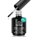 Beetles Gel Polish No Wipe Glossy Gel Top Coat Long Lasting 1Pcs 15ml - color: A-Clear-1