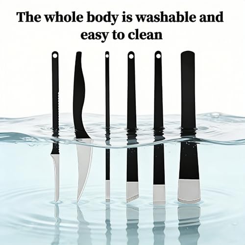 Professional 6-Piece Ingrown Toenail Tool Kit, Stainless Steel Foot Callus Remover & Pedicure Tools Set with Storage Case, Heavy Duty Durable Foot Rasp for Dead Skin Corn, Home Use