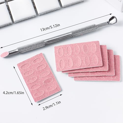 180 Grit Sandpaper Sheets Dual Ended Nail Cuticle Pusher Cuticle Cutter