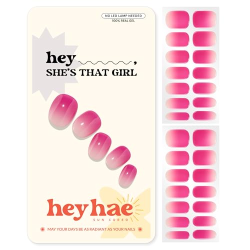 Heyhae Semi Cured Gel Nail Strips - Hey, She’s that girl - color: Hey, She’s that girl