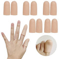 10Pcs Gel Finger Cots Medium-For Trigger, Hand Eczema, Cracking, Arthritis