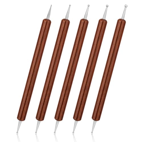 Bupete 5 PCS Nall Dotting Tool, Nail Art Tools Embossing Tool