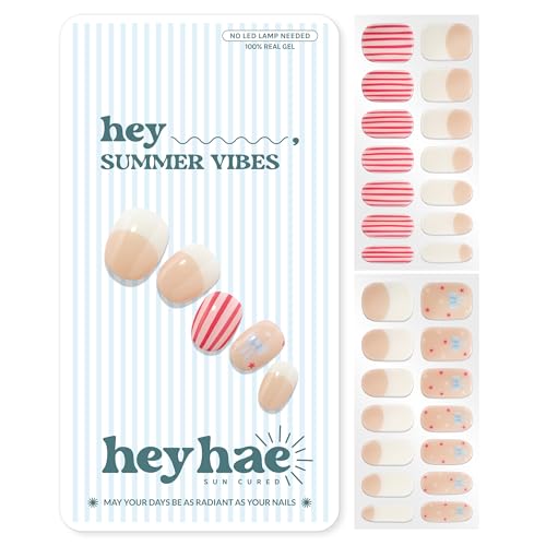 Heyhae Semi Cured Gel Nail Strips Salon Quality - Hey, Summer Vibes - color: Hey, Summer Vibes
