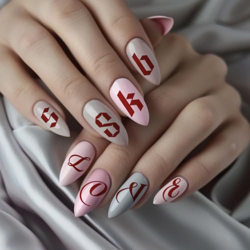 PH PandaHall 3PCS English Letter Nail Stamp Plate Personalized Letter Print Nail Stencils Stainless Steel Nail Template for English Alphabet Number Nail Art Design Image Plate 4.7x2.4 inches