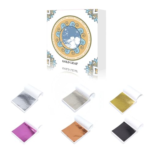 Antique Silver Leaf Sheets, 120 Sheets for Resin Art - color: Antique Silver