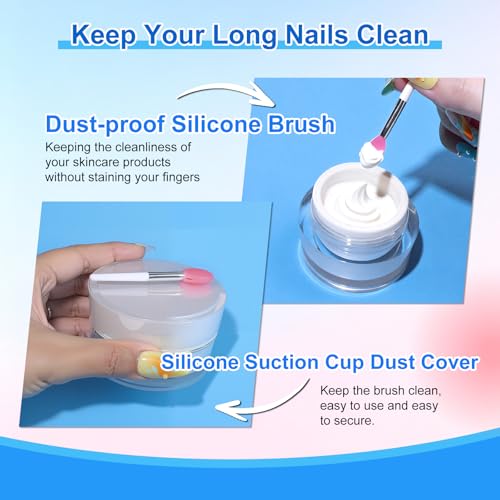 Bling Keyboard Sticker for Long Nails & Long Nail Helper Tool - size: 8PCS