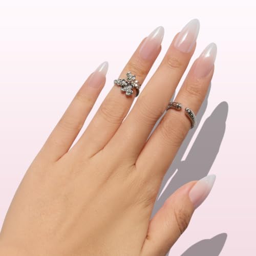 Nail Reformation Soft Fade Press On Nails, Medium Almond, 15 Sizes 30Pcs - color: Soft Fade MA