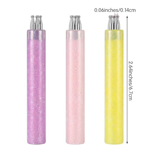 3 Pack 5 Petal Flower Nail Dotting Pen, Ball Tip Nail Polish Pens