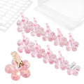 Nail Stand for Press On Fake Nails Painting Display Practice - color: Pink Flower, size: Medium