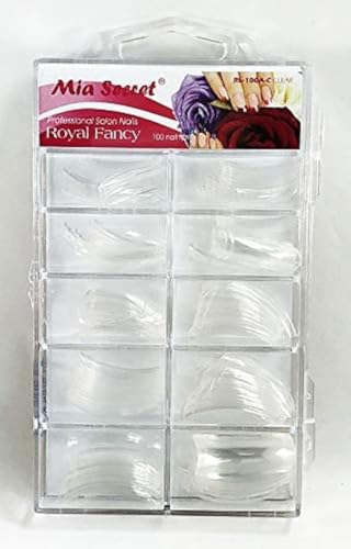 Mia Secret - Nail Tip Royal Fancy 100PC 500PC - Clear/White/Natural (100 Clear)