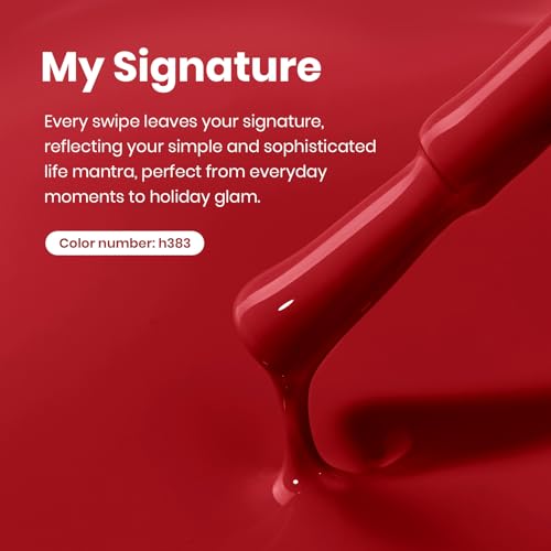 Beetles Red Gel Nail Polish, 15ml Classic Red Soak Off UV Gel Polish - color: C - Red | My Signature