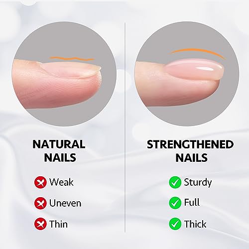 GAOY Builder Gel for Nails, 16ml Nail Strengthener in a Bottle, Nail Extension Hard Gel, Soak Off Long Lasting UV Light Cure, 1958 Crystal Pink, Base Coat Top Coat Needed - color: 16ml Crystal Pink