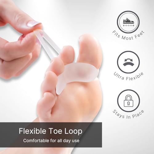NatraCure Gel Hammer Toe Crest Pads (Left/Right) - 2 Pairs - Straightening Cushion for Mallet and Overlapping Toes - 3035-M RET 4PK - size: Hammer Toe Crests - 2 Pair