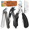 Nail Clippers for Seniors, Heavy Duty Long Handle Ingrown Toenail Clippers - size: Angled Head 6pcs