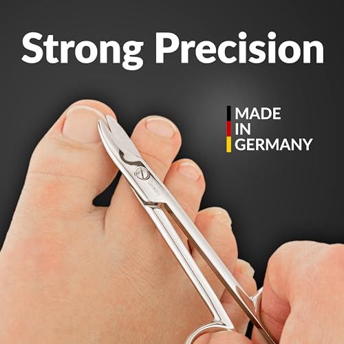 marQus - Toenail Scissors made in Germany - for precise cutting of thick nails, suitable as pedicure tool, with Premium Storage Case - color: Toenail Scissors