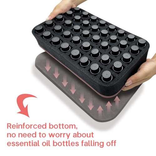 Essential oils Organizer Holder Foam Pad with Slots - color: Black 40