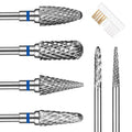Gjinxi 6 Pack Professional 3/32 Inch Nail Drill Bits Set