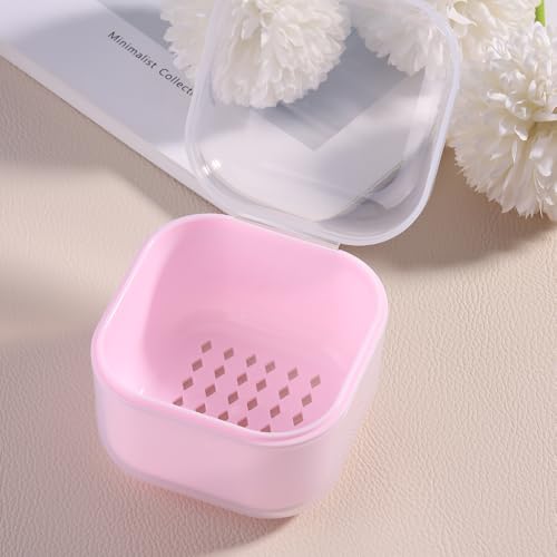 Nail Tool Sterilizer Box, Portable Soaking Box for Nail Drill Bits, Pink - color: Pink