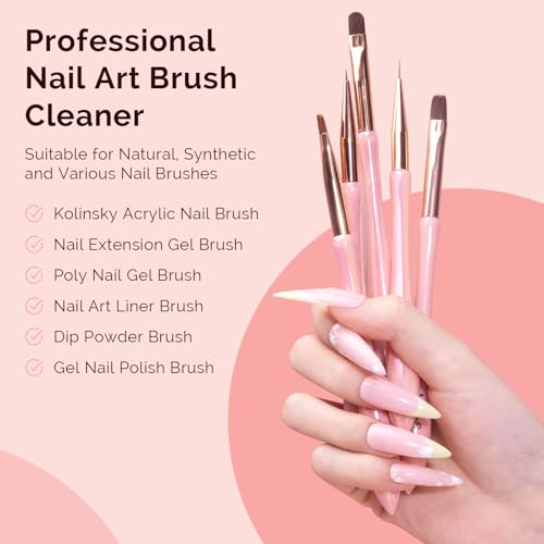 MelodySusie Nail Brush Cleaner 80ml/2.71fl.oz - color: Clear-80ML