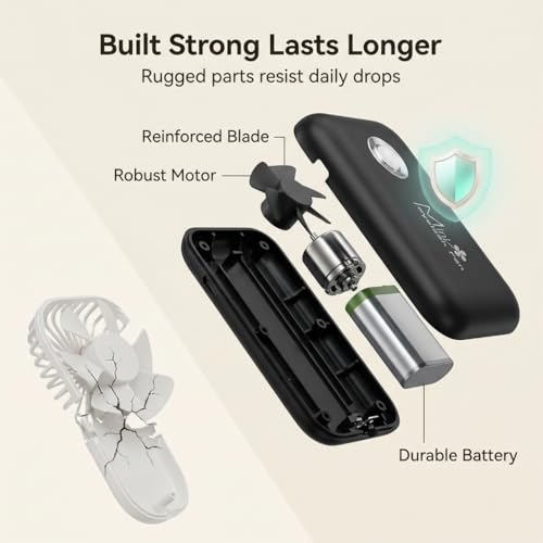 Eyelash fan, mini lash fans for facial, USB handheld eyelash, nail air conditioning blower, rechargeable lash air-fan quiet, portable cooling device (Black) - color: Black