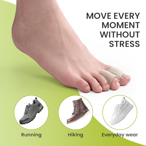 Bukihome Toe Separators for Overlapping Toes, Bunion Relief with 16 Pack - size: 16 Count