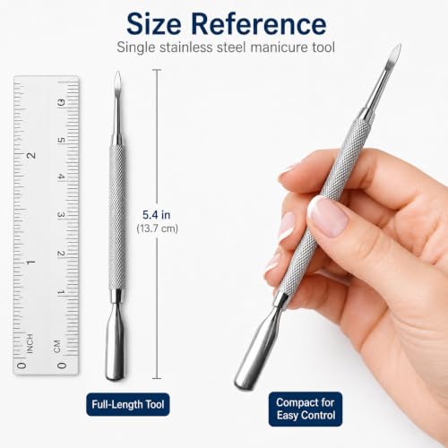 Nail Cuticle Remover Nail Art Tools para Cuticle Pusher Stainless Steel Scoop Symphony