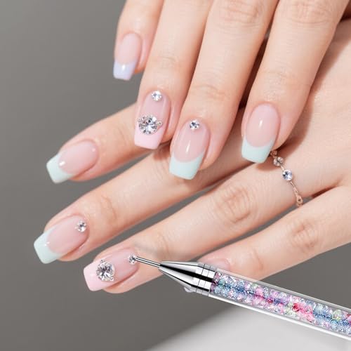 Tatuo 2 Pcs Rhinestone Picker Tool Kit with 2 Wax Head, Colorful - color: Colorful