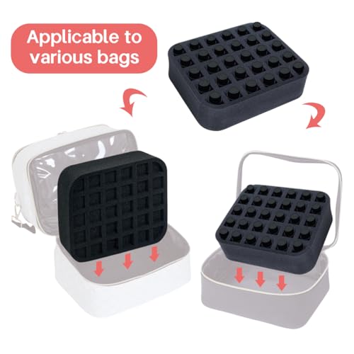 Essential oils Organizer Holder Foam Pad with Slots - color: Black 30