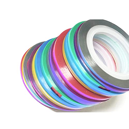 21 Rolls Nail Art Striping Tape Lines Nail Tape for Nail Art Decals - color: Pink