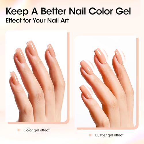 Gellen Builder Gel for Nail Extensions, Apex, Strengthener, 30g Nude - color: Nude
