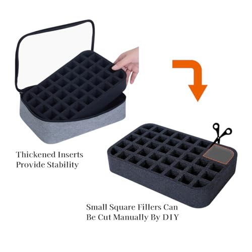 2 Pcs Small Clear Nail Polish Organizer Holds 80 Bottles Nail,Gray - color: Gray-2pcs
