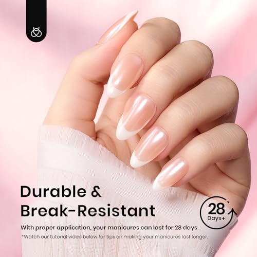 Beetles Soft Gel Nail Tips Short Almond 288pcs in 12 Sizes Etch-X