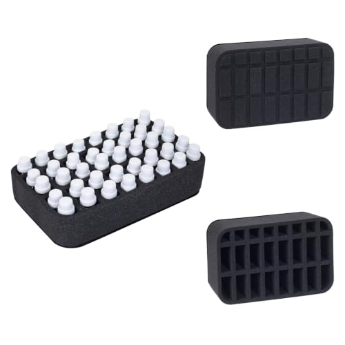 Essential oils Organizer Holder Foam Pad with Slots, can DIY - color: Black 24slots