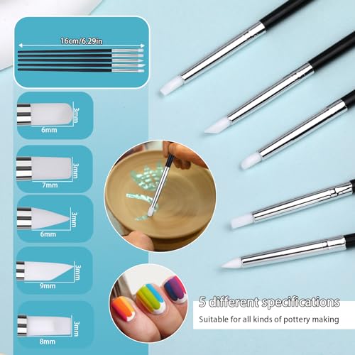 Silicone Sculpting Tools, Pottery Tools, Clay Tools, Clay Sculpting Tools - color: Color A