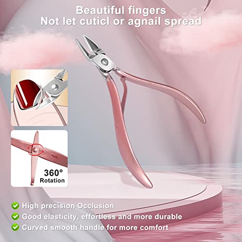 Manicure kit for Women，30Pcs Pink Nail Care Kit，Christmas Stocking Stuffers - color: 30 in 1 Pink