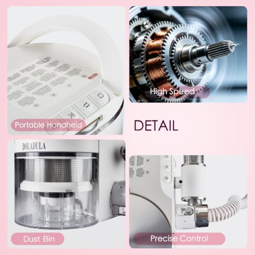 2 in 1 Professional Nail Drill and Dust Collector,Low Noise