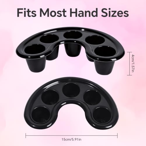 4Pcs Nail Soaking Bowl Set, Cuticle Pusher & Dead Skin Fork