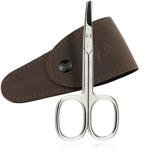 marQus Solingen Round-Tip Nail Scissors (curved) – Premium German Steel for Safe Manicures & Pedicures, Protective Case Included, Also Great for Babies - color: Nail Scissors - Rounded