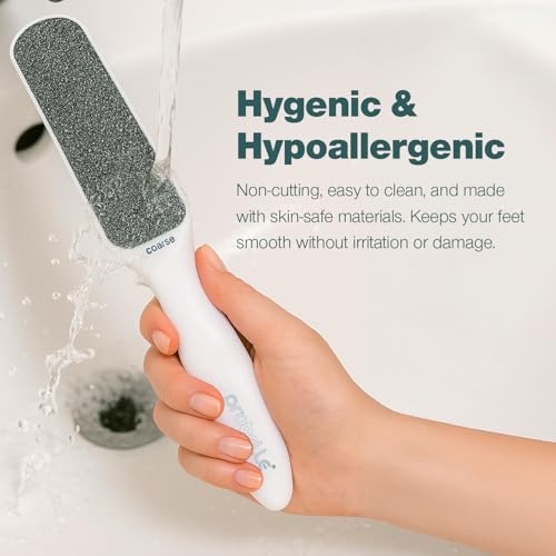 Probelle Double Sided Nickel Foot File Callus Remover, White - color: White