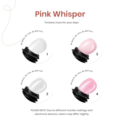 Beetles Poly Nail Extension Gel Kit, 4 Colors Poly Nail Gel - color: 0-Pink Tint Nail Strengthening