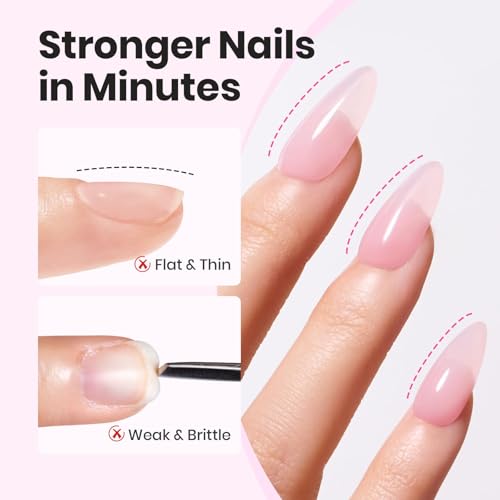 Beetles Jelly Pink Builder Nail Gel, TPO & HEMA-Free with Nail Art Brush - color: Z - Jelly Pink