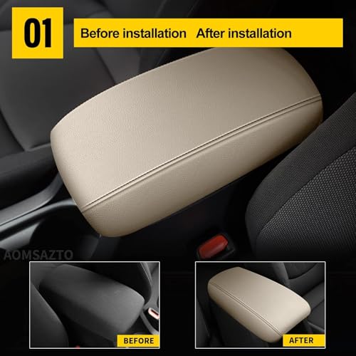 AOMSAZTO Armrest Console Covers for 2008-2012 Nissan Altima Beige - color: Beige, size: 2008-2012
